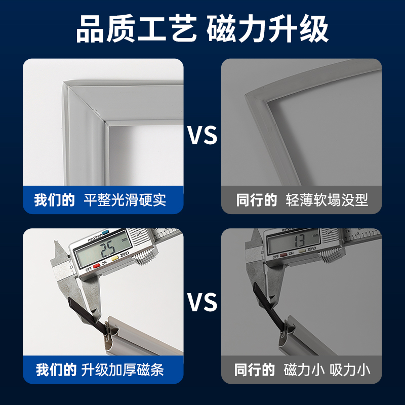 适用容声冰箱密封条门胶条通用磁性门封条磁条密封圈原厂配件大全 - 图0