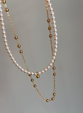 钟楚曦同款珍珠项链女