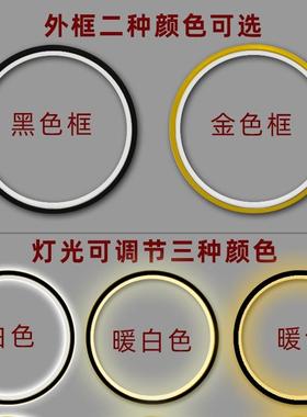 唐卡六字真言唐西藏玄关入门聚财坛城图画光背景灯佛光圈灯圈摆件