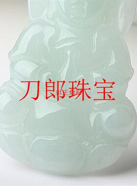 翡翠色观音玉项链缅甸玉观音吊坠男翡翠色吊坠观音菩萨挂件儿童款