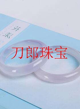 紫罗兰玉髓手镯少女感淡紫色芋泥啵啵玉镯汉服配饰浅紫色玛瑙正镯