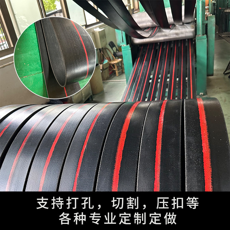 黑色帆布强力丝提升机皮带平胶带耐磨橡胶抛丸机平皮带传动输送带,淘宝优惠券,粉丝福利购,淘宝优惠卷