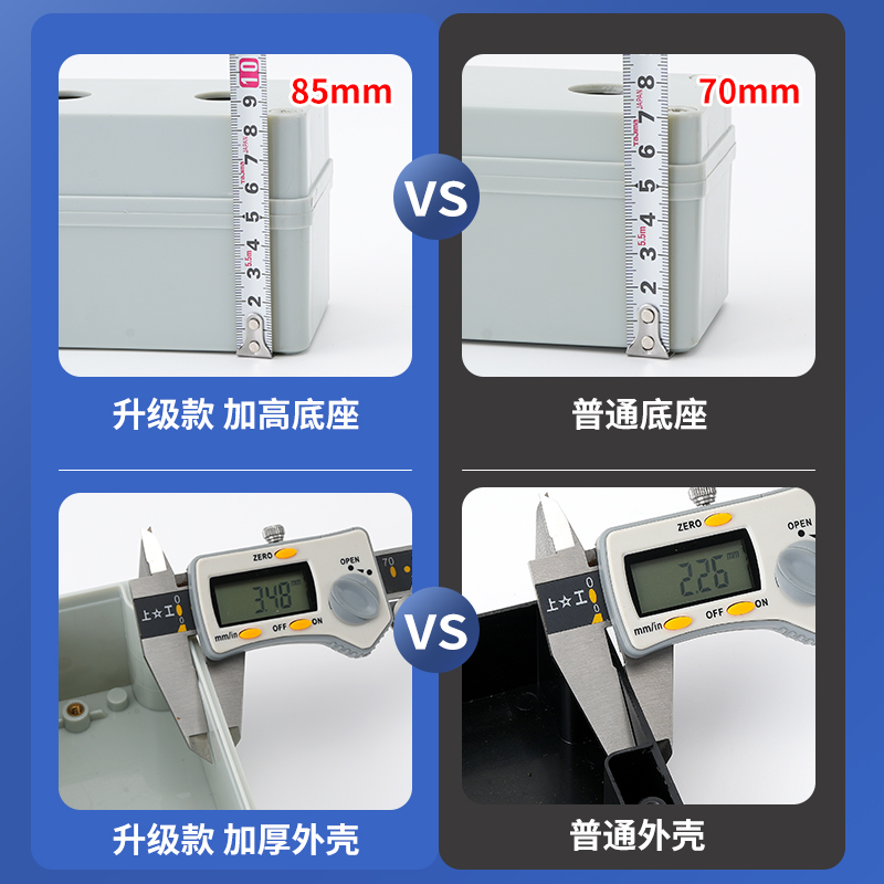 按钮防水盒开关启动停止控制塑料箱壳体支持定制开孔包邮22mm孔径 - 图1