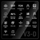 Rhythm Tank/Variations V3-D pure digital version portable digital turntable car two-way Bluetooth