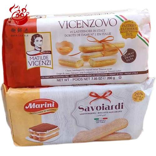 Lady fingers biscuits提拉米苏蛋糕 甜品烘焙材料维西尼手指饼干 - 图3