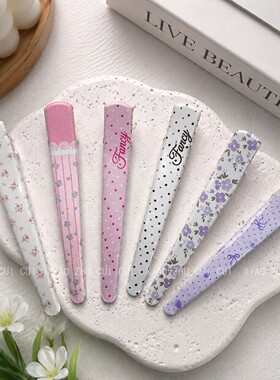 盐系碎花清新鸭嘴夹少女ins发饰