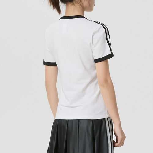 Adidas阿迪达斯三叶草女装2026春季新款3S TEE SLIM短袖T恤KD3683 - 图0