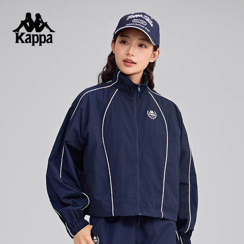 Kappa卡帕女装2025夏季新款运动休闲简约复古百搭外套K0G42JJ03 - 图2
