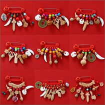 Xinjiang Tibetan baby boy supplies Peach Wood Pendant baby Bipin newborn piggy Pregnant Woman Zhu Sandbaby