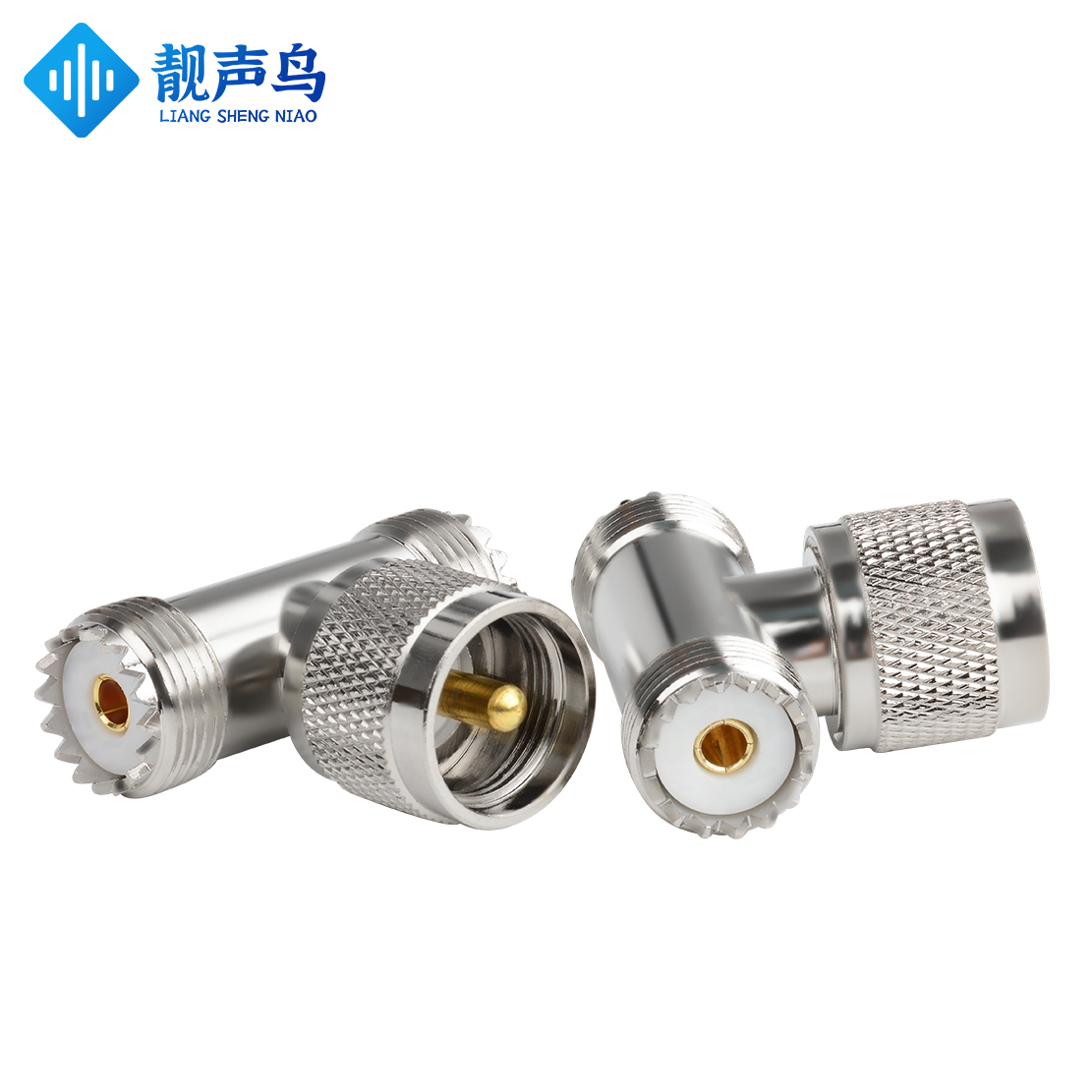 UHF-JKK KJK转接头UHF母头三通头M公头SL16转换头UHF公一公转二母 - 图0