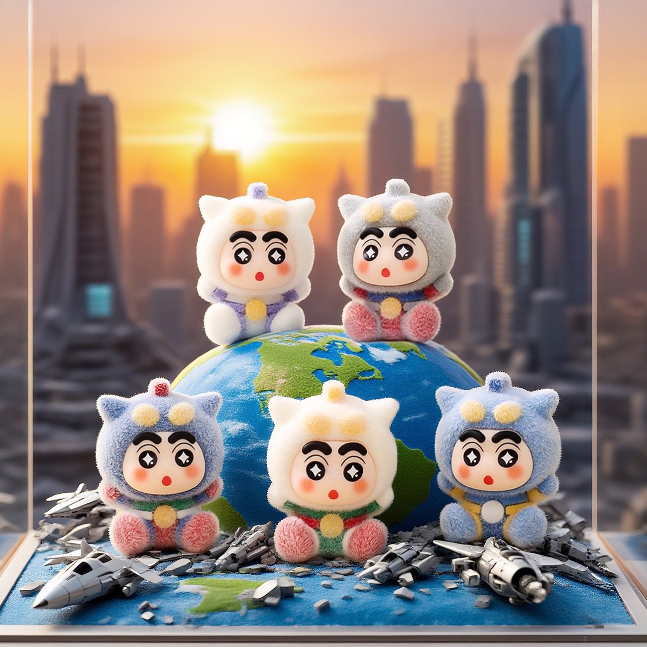 超人小新植绒萌粒摆件卡通可爱桌面装饰品潮玩公仔创意小礼品批发,淘宝优惠券,粉丝福利购,淘宝优惠卷