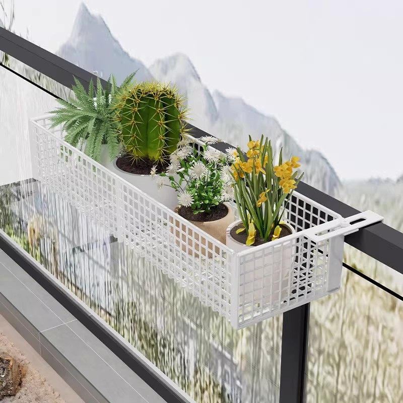 阳台花架置物架护栏悬挂多肉花盆架托架铁艺挂式窗台架栏杆扩展架,淘宝优惠券,粉丝福利购,淘宝优惠卷