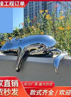 钢结构艺术城市镜面精神堡垒户外定制创意不锈钢雕塑异形大型电镀