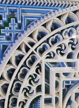 叠雕创意送礼艺术装置立体壁饰客厅入户玄关墙面装饰挂件北欧墙饰