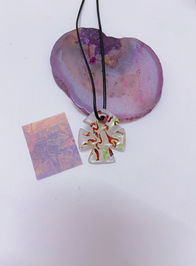 琉璃首饰项链女2025蛇年新款吊坠气质潮流白色项链送闺蜜生日礼物