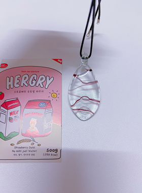 B3孤品 原创琉璃项链多巴胺项链吊坠彩色老琉璃设计感项链手作链