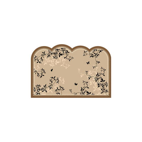 入户门地垫高级感皮革pvc法式中古风防滑进门免洗可擦可裁剪脚垫 - 图3