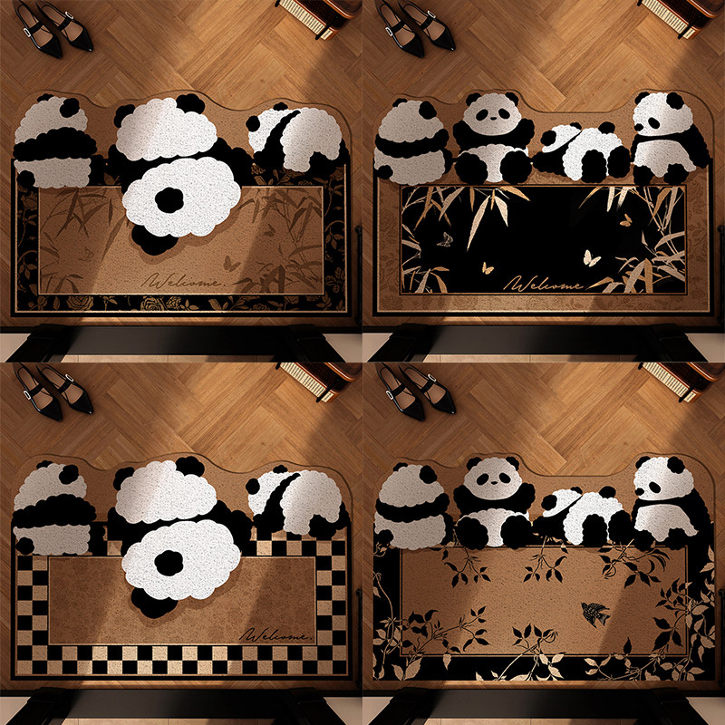 中古风地垫入户门垫进门门口地毯耐脏丝圈卡通高级感轻奢防滑脚垫,淘宝优惠券,粉丝福利购,淘宝优惠卷