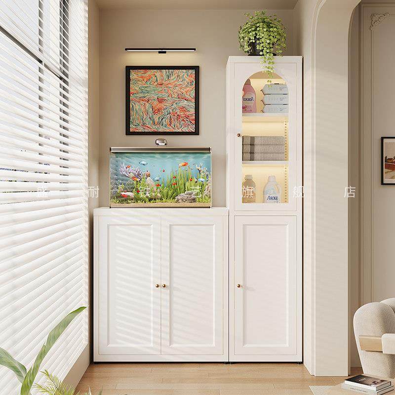 阳台储物柜防晒家用杂物大容量收纳置物柜矮柜简易飘窗柜落地柜子,淘宝优惠券,粉丝福利购,淘宝优惠卷