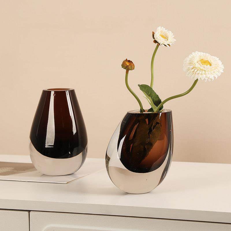 琉璃特厚花瓶插花水培花器客厅玄关餐桌样板房电视柜极简装饰摆件,淘宝优惠券,粉丝福利购,淘宝优惠卷