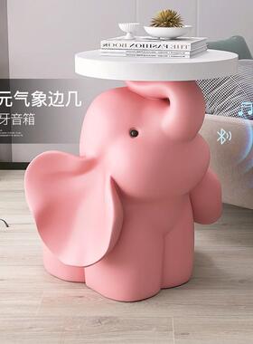 大象客厅大型落地摆件电视柜旁茶几沙发托盘装饰床头边几乔迁礼物