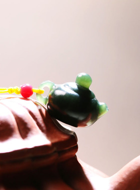 和田玉青玉 把把壶挂件天然玉石吊坠 蒋宏利和田玉茶具