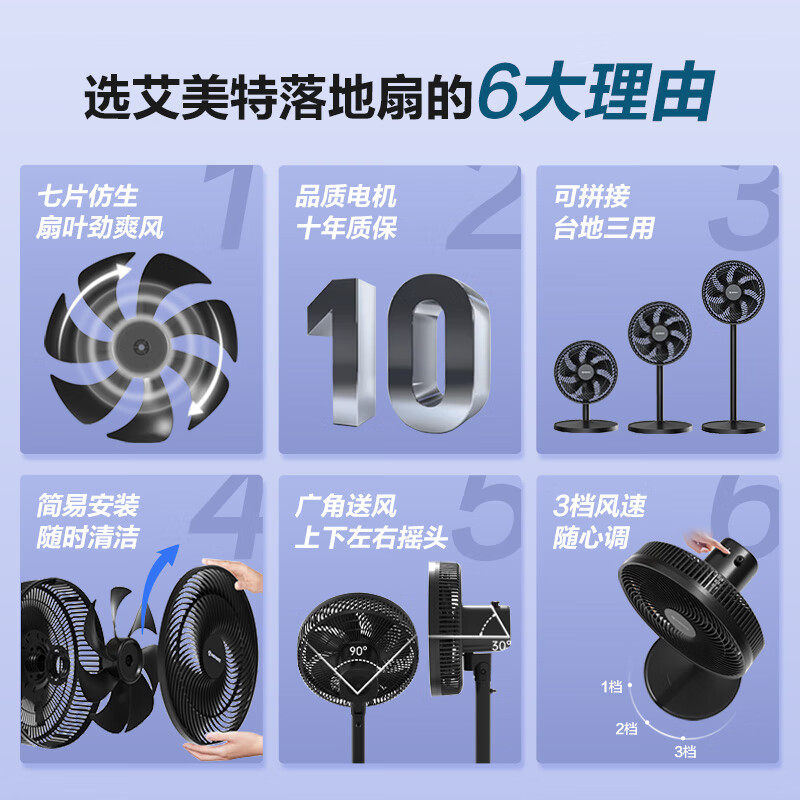  艾美特生活电器电风扇