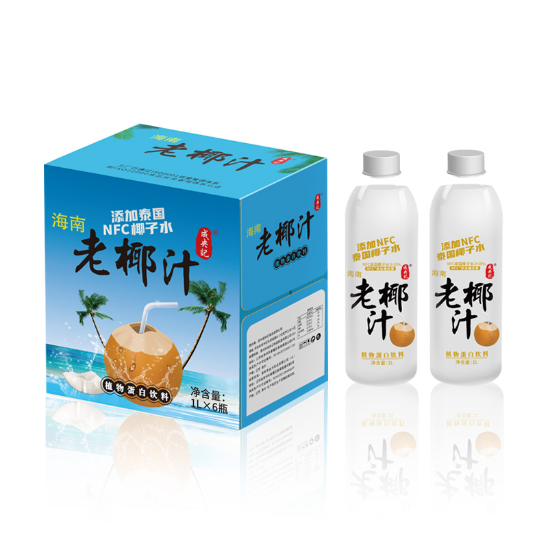 成央记海南椰汁新鲜椰树生榨椰子汁椰子水厚椰乳椰奶蛋白饮料