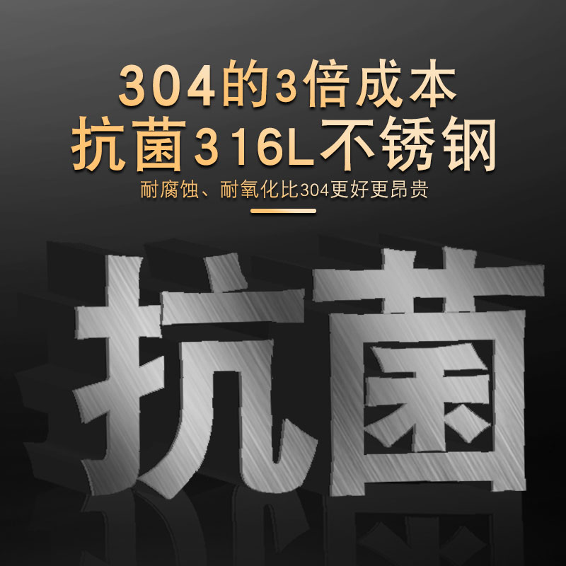 德国双立人抗菌316不锈钢锅铲加长炒菜铁铲子厨房家用木柄304炒勺 - 图1