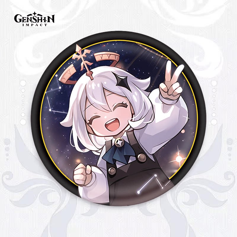 原神周边提瓦特晚会双闪吧唧徽章派蒙荧空自制同人学生礼物胸针