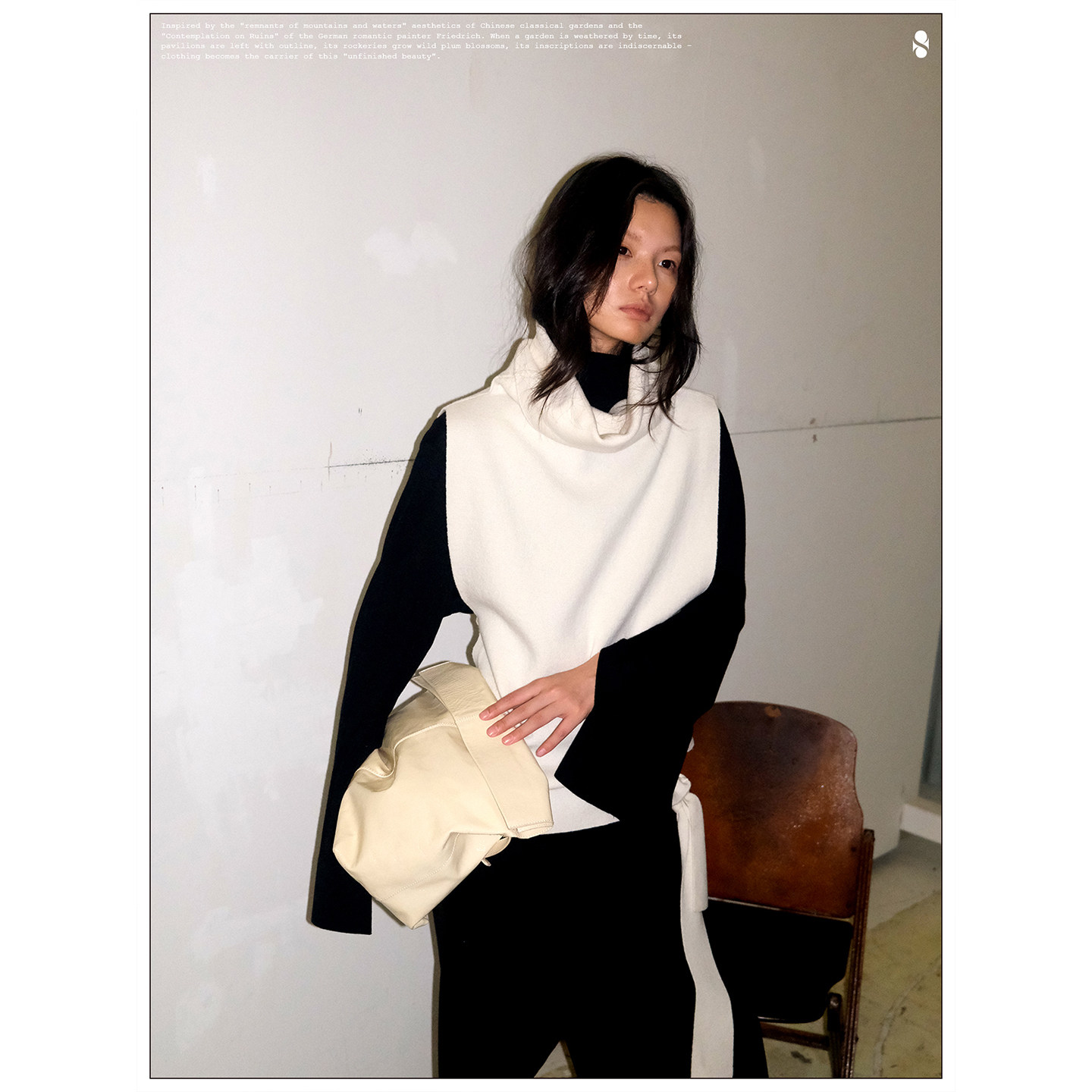 BALIANG「捌樑」蓊'canopy'美利奴羊毛高领飘带针织背心毛衣马甲,淘宝优惠券,粉丝福利购,淘宝优惠卷