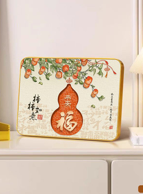 葫芦桌面摆画中古风福禄挂画客厅