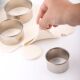 Round stainless steel ring biscuit cutting mold nine-piece set mousse ring cake fruit and vegetable dumpling skin mold baking tools