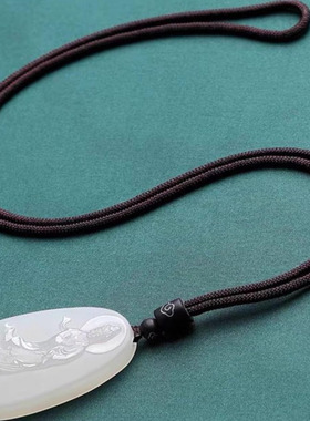 天然白玉观音玉佛男女款乘龙观音弥勒佛玉石吊坠真玉玉坠玉佩