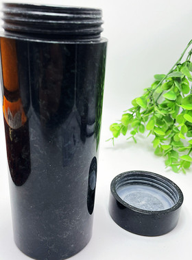 西藏药王石水杯保温杯黑绿色带磁性药王石茶杯藏玉石手链首饰