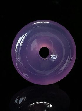 天然帝王紫玉髓玛瑙平安扣吊坠女款百搭玉石项链简约百搭时尚包邮