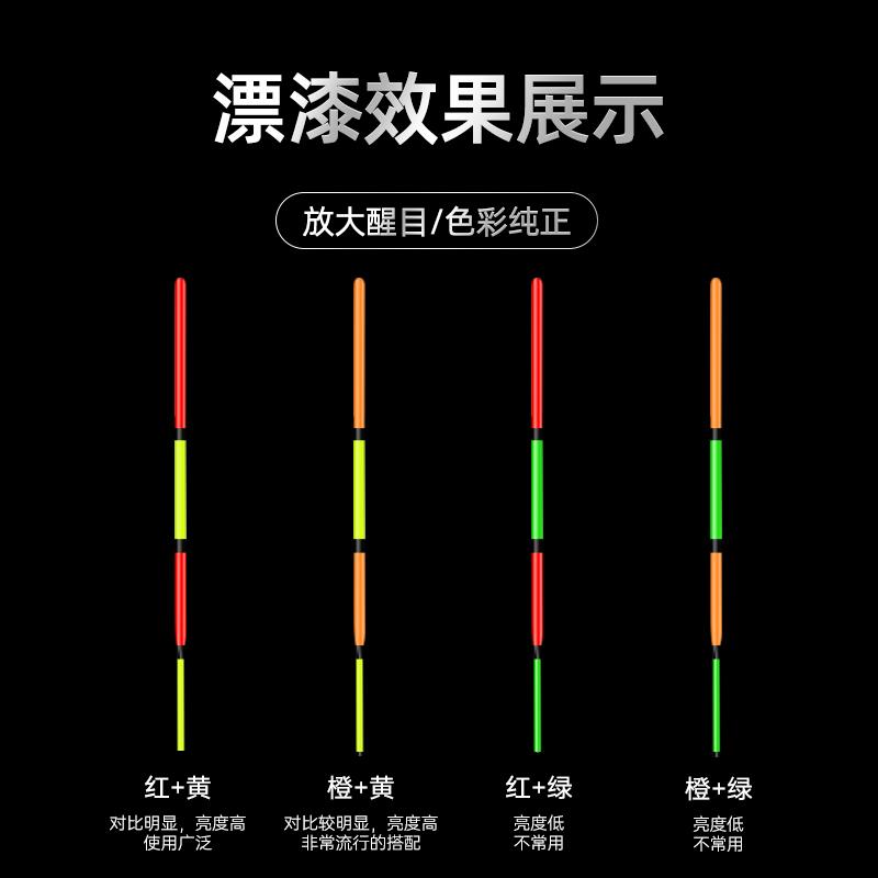 浮漂油漆川泽浮漂漆放大荧光漂尾漆超亮醒目防水鱼漂油漆专用-图2