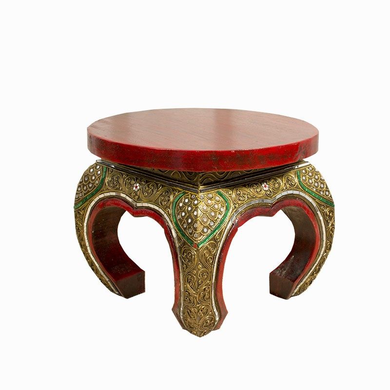 泰国实木凳子东南亚家具家用泰式洗脚矮凳木头小板凳网红圆换鞋凳,淘宝优惠券,粉丝福利购,淘宝优惠卷