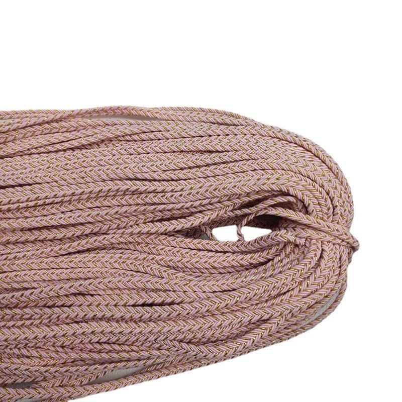 6mm彩色金丝银丝人字纹辫子编织扁绳凹带服装龙骨坑DIY配饰编织绳,淘宝优惠券,粉丝福利购,淘宝优惠卷