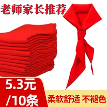 Primary school children red scarves 1 2 m silk cloth not shrinking universal childrens adult red scarves primary school started with