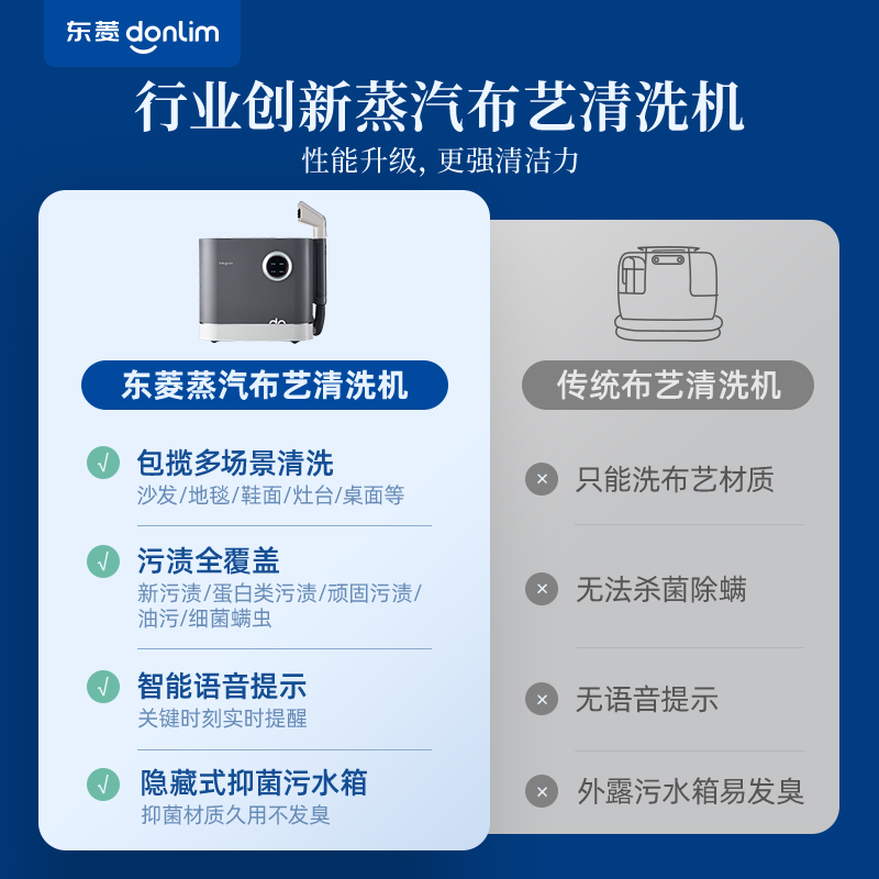 东菱布艺沙发清洗机高温蒸汽喷抽吸一体地毯窗帘床垫DL-6906