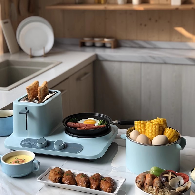东菱三明治机早餐机家用小型多功能轻食面包机烤土司煎蛋早餐神器