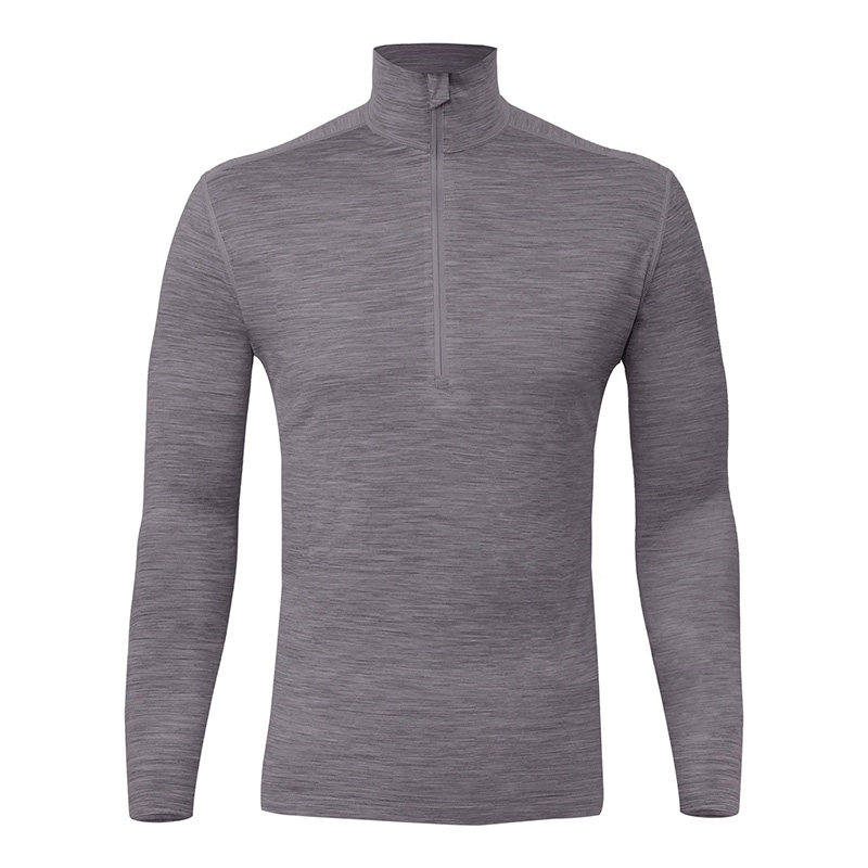 灰壳美利奴羊毛速干衣户外男半拉链长袖美丽诺徒步登山打底t恤,淘宝优惠券,粉丝福利购,淘宝优惠卷