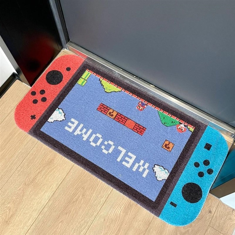 switch地垫入户门丝圈垫进门脚垫门口地毯耐脏免U洗可裁剪防滑垫 - 图2