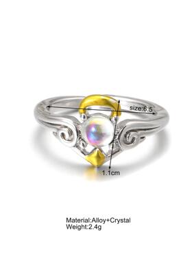 Rings复古月光石戒指小众设计可