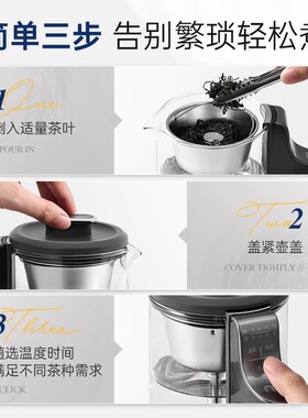 摩飞蒸汽喷淋式煮茶器家用办公室