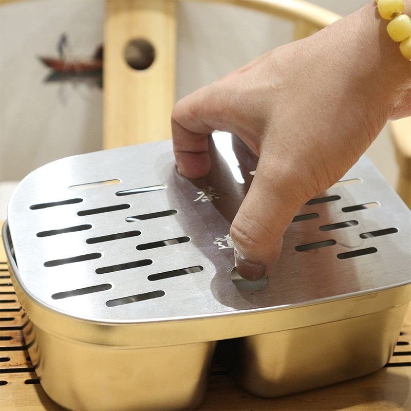 简约不锈钢茶盘托盘功夫茶具套装家用户外小茶台长方形收纳储水,淘宝优惠券,粉丝福利购,淘宝优惠卷