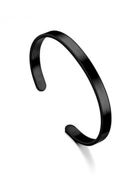 不锈钢手链C形开口钛钢手镯手环个性LOGO手镯