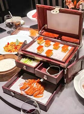 血檀雕花嫦娥奔月甜品箱烤鸭箱镜紫檀首饰盒珠宝箱家居工艺礼品盒
