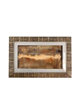 现代简约中古风轻奢样板间背景走廊客厅墙面挂画抽象老钱风艺术画